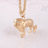 New Golden Lion Necklaces Gold Chain Choker Head