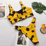 New Style Women Buckle Leopard Bikini Push-Up