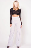 HIGH WAIST BELL BOTTOM PANTS