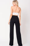 DOUBLE SLIT WIDE LEGS PANTS