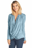 Women's Long Sleeve Criss Cross Cardigan Small to 3XL Athleisure Made