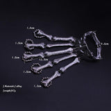 Props Gift Fun night party
 Party Punk Finger Bracelet Gothic Skull Skeleton Bone Hand Finger Bracelet