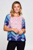Multi Color Paisley Top