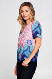 Multi Color Paisley Top