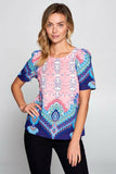 Multi Color Paisley Top