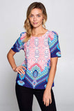 Multi Color Paisley Top