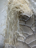 Sexy V-neck Beaded Dress Beaded Long Sleeve Feather Wine Dress Fashion Luxury Dubai Feather Party Dress