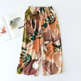 New ladies summer shorts cropped pants thin section soft artificial cotton loose casual home pants can be worn outside