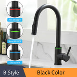 Gold Kitchen Faucets Silver Single Handle Pull Out Kitchen Tap Single Hole Handle Swivel Degree Water Mixer Tap Mixer Tap 866011