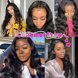 Joedir Human Hair Body Wave Ombre Human Hair Wig Brazilian 30 Inch Full T Part For Women Honey Natural Lace Front Wig