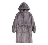 New Hooded Flannel Men's Pajama Pants 2 Pieces/Set Winter Thick Warm Sleepwear For Couples Casual Loose Home Costumes Set