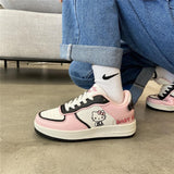 Hello Kitty Shoes Women's Shoes All-match Light Breathable Casual Sport Shoe Pink Cute Sneakers for Girl
