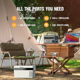 Portable Solar Powered Power Station 300W with LiFePO4 Battery 299Wh Battery Power Supply