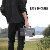 Portable Solar Powered Power Station 300W with LiFePO4 Battery 299Wh Battery Power Supply