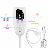 120w110/240v Electric Heating Pad Shoulder Neck Back Spine Leg Pain Relief Timed Physiotherapy Winter Heater 75x40cm/60x30cm