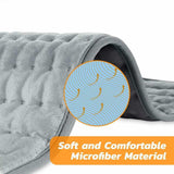 120w110/240v Electric Heating Pad Shoulder Neck Back Spine Leg Pain Relief Timed Physiotherapy Winter Heater 75x40cm/60x30cm