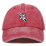 Newest spaceman embroidery baseball cap 4 colors available unisex fashion dad hats adjustable cotton snapback hats casual caps