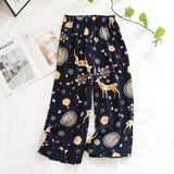 New ladies summer shorts cropped pants thin section soft artificial cotton loose casual home pants can be worn outside