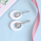 Sterling Silver Italian Ceramic Earring