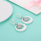 Sterling Silver Italian Ceramic Earring