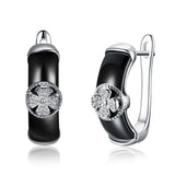 Sterling Silver Italian Ceramic Earring