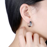 Sterling Silver Italian Ceramic Earring