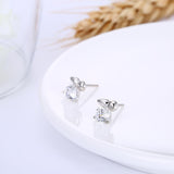 Sterling Silver Stud Earring with Swarovski Crystals