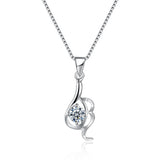 Sterling Silver Necklace with Swarovski Crystals
