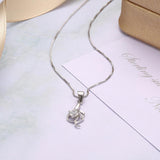 Sterling Silver Necklace with Swarovski Crystals