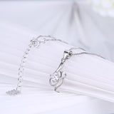 Sterling Silver Necklace with Swarovski Crystals