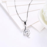 Sterling Silver Necklace with Swarovski Crystals