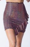 RUFFLED MINI SKIRT