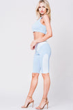 COLORBLOCK HALTER TWO PIECE SET