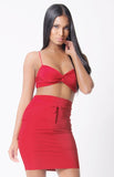 SPAGHETTI STRAPS TWO PIECE SET