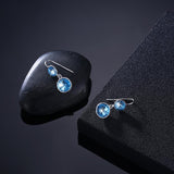 Sterling Silver Earring with Swarovski Crystals