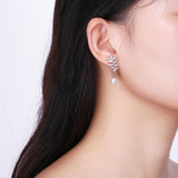 Sterling Silver Earring with Swarovski Crystals