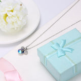 THE FAMOUS MOUSE Sterling Silver Necklace with Swarovski Crystals