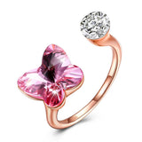 Butterfly Sterling Silver Adjustable Ring