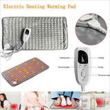 120w110/240v Electric Heating Pad Shoulder Neck Back Spine Leg Pain Relief Timed Physiotherapy Winter Heater 75x40cm/60x30cm