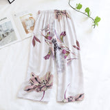 New ladies summer shorts cropped pants thin section soft artificial cotton loose casual home pants can be worn outside