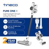 Tineco Pure One X Smart Cordless Vacuum  Stick / Handheld Auto-Adjust Suction