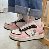 Hello Kitty Shoes Women's Shoes All-match Light Breathable Casual Sport Shoe Pink Cute Sneakers for Girl