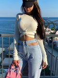 Tossy New White Knit Two Piece Women Sets Fall Ribbed Crop Top And Pleated Knitted Skirt Suits For Women Midi Dress Sets