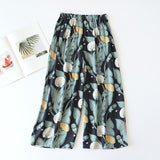 New ladies summer shorts cropped pants thin section soft artificial cotton loose casual home pants can be worn outside