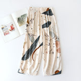 New ladies summer shorts cropped pants thin section soft artificial cotton loose casual home pants can be worn outside