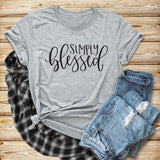 Simply Blessed Unisex Shirt. Faith Shirt.