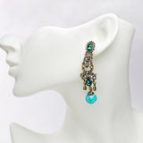 Fashion Zircon earrings love heart