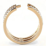 Women Stainless Steel Synthetic Crystal Rings
