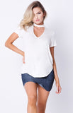 RAW EDGES MINI DENIM SKIRT