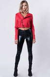 CROPPED SCUBA MOTORCYCLE JACKET